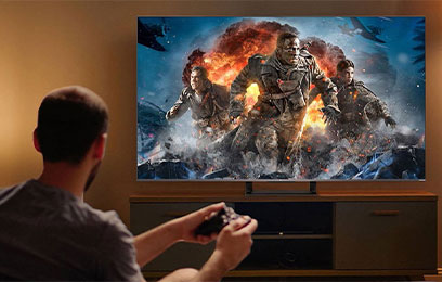 gaming τηλεόραση σε σαλόνι