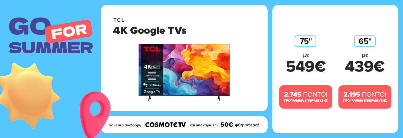 TCL 4K GOOGLE TVS