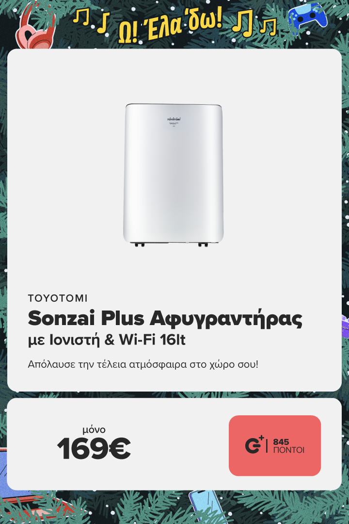 TOYOTOMI Sonzai Plus  Αφυγραντήρας με Ιονιστή & Wi-Fi 16lt