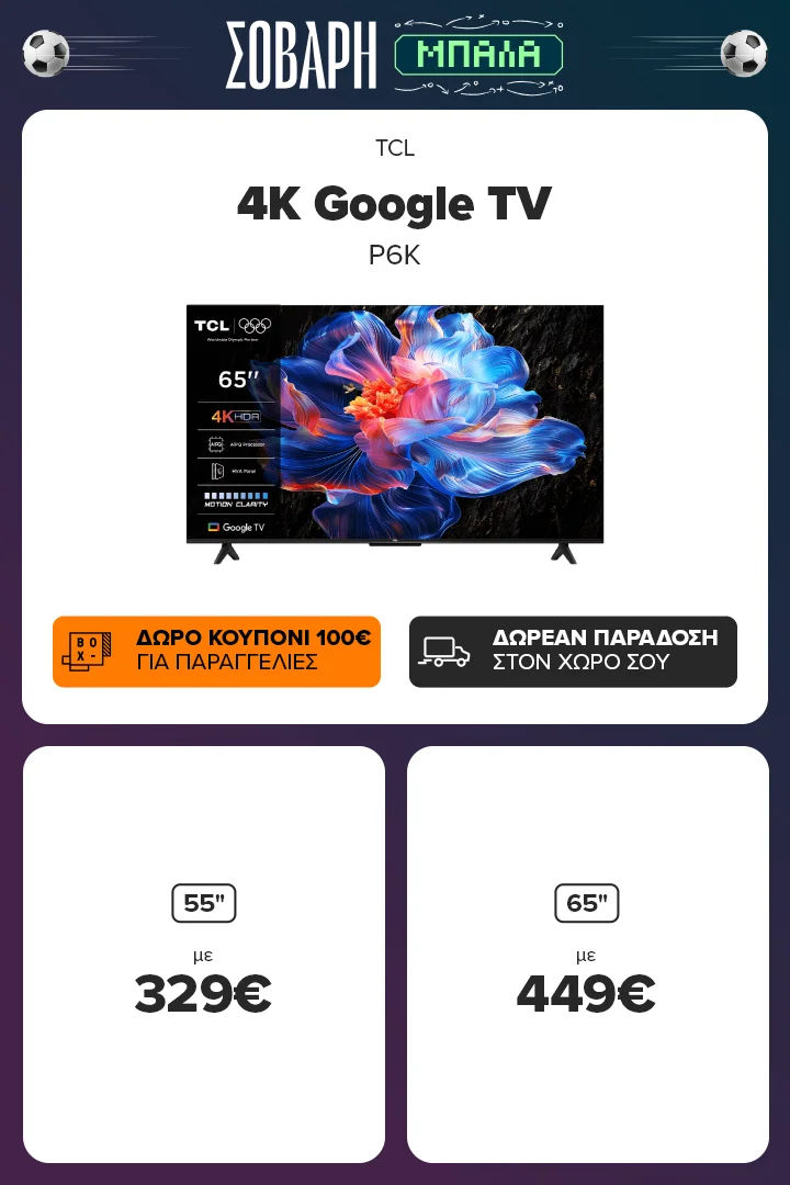 TCL 4K Google P6K TV