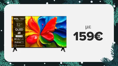 Smart ψυχαγωγία, ζωντανά χρώματα – TCL QLED 32''!
