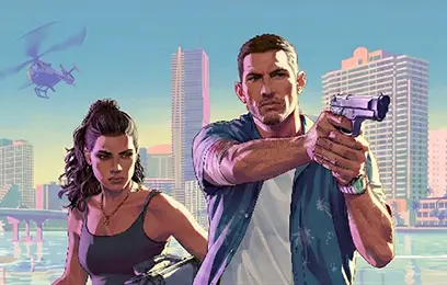 κολάζ εικόνων με GTA VI, Wolverine και άλλα παιχνίδια