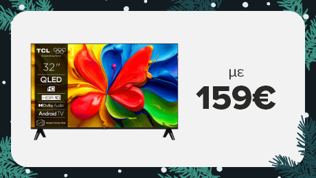 Smart ψυχαγωγία, ζωντανά χρώματα – TCL QLED 32''!