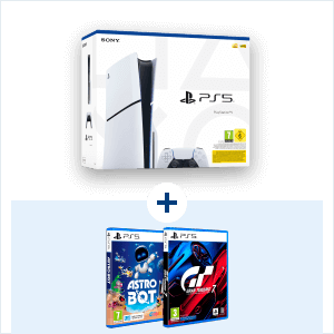Playstation 5 Slim - 1TB + Astro Bot - PS5 +Gran Turismo 7 Standard Edition