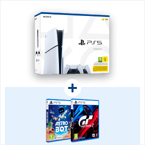 Playstation 5 Slim 1TB + Dualsense + Astro Bot - PS5 +Gran Turismo 7 Standard Edition