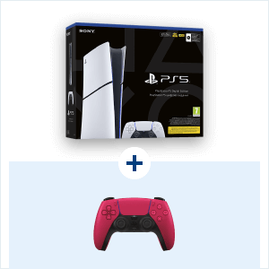 Playstation 5 Slim Digital Edit – 825GB + DualSense Wireless Control Cosmic Red