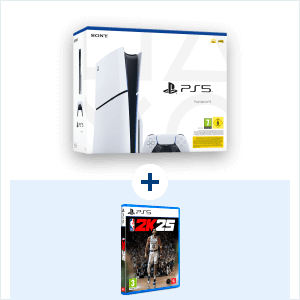Playstation 5 Slim - 1TB + NBA 2K25 STANDARD EDITION - PS5