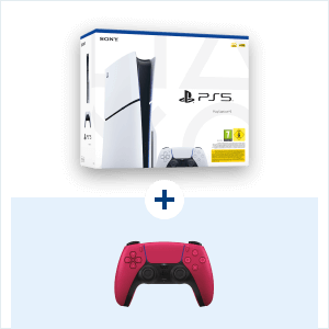Playstation 5 Slim - 1TB + DualSense Wireless Control Cosmic Red
