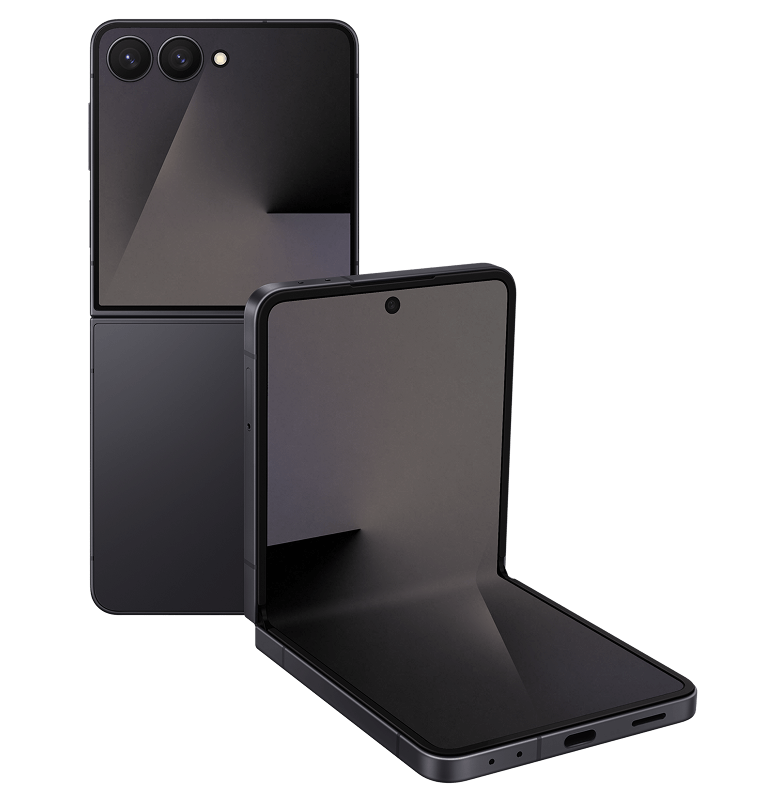 Galaxy Z Flip7 κινητό σε μαύρο χρώμα