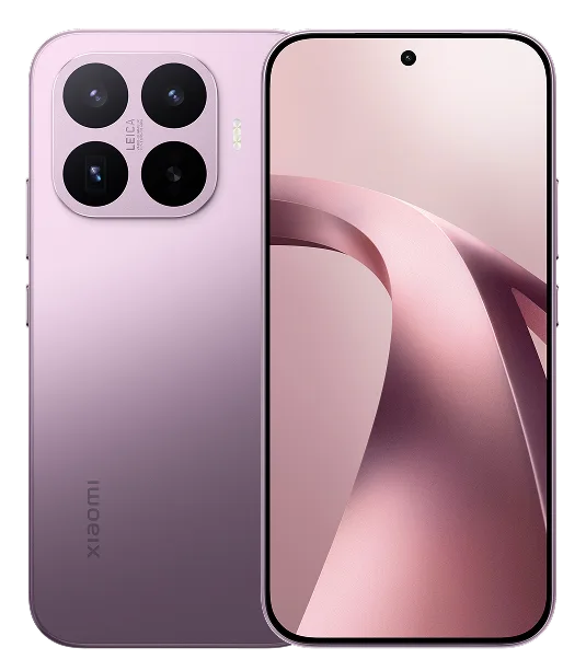 Το XIAOMI 17, ενεργειακής κλάσης Α, σε χρώμα μωβ, με ορατή την πίσω και την μπροστινή όψη.