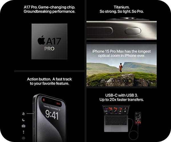 APPLE iPhone 15 Pro Max Smartphone 5G a17 pro
