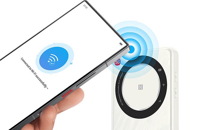 ZTE Pocket Wi-Fi U-30 Air 5G λειτουργία NFC