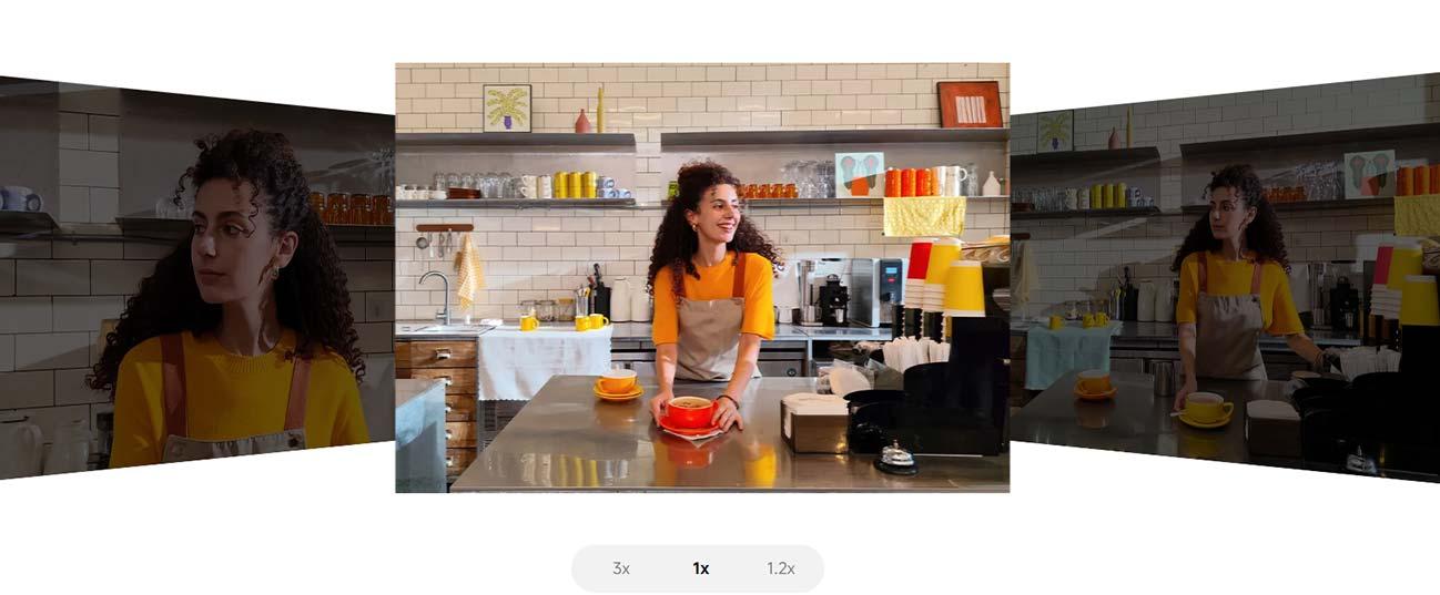  3x optical-level telephoto