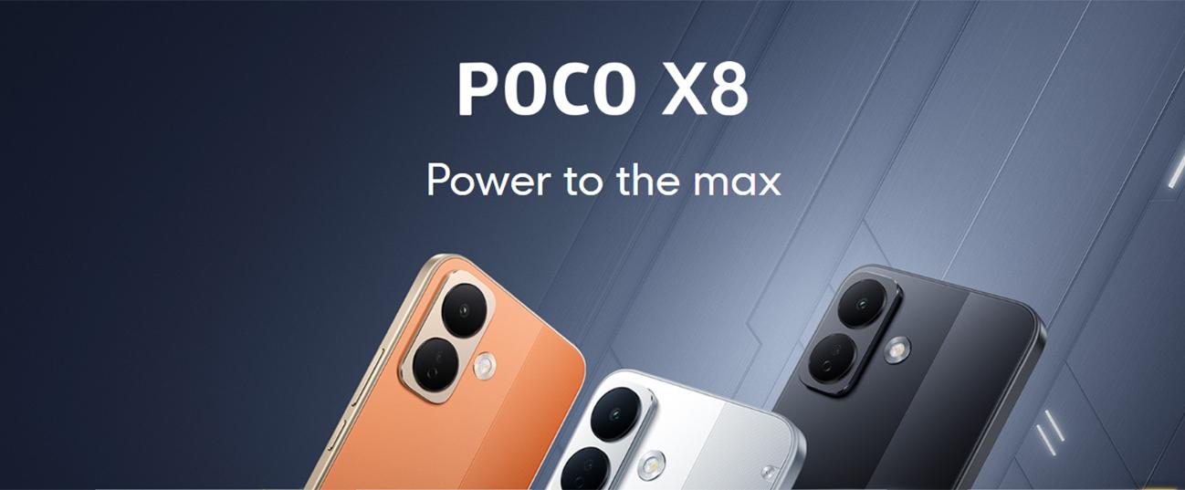 POCO X8 Dual 5G 8GB/256GB Black Smartphone