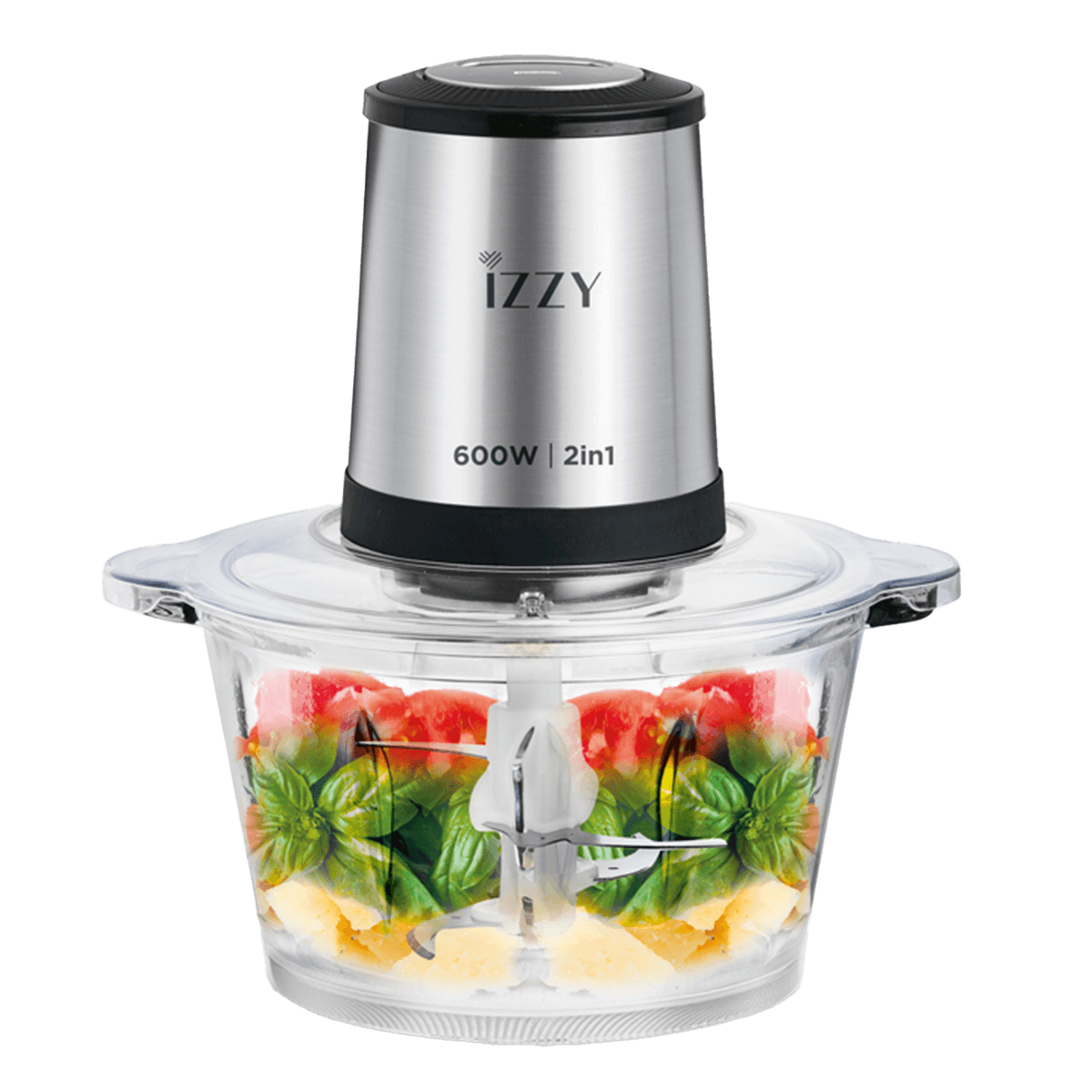 IZZY IZ-6904 Πολυκόπτης Multi 2 in 1 600W Inox - 2
