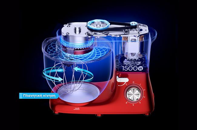 IZZY IZ-1500 Κουζινομηχανή 7Lt Spicy Red