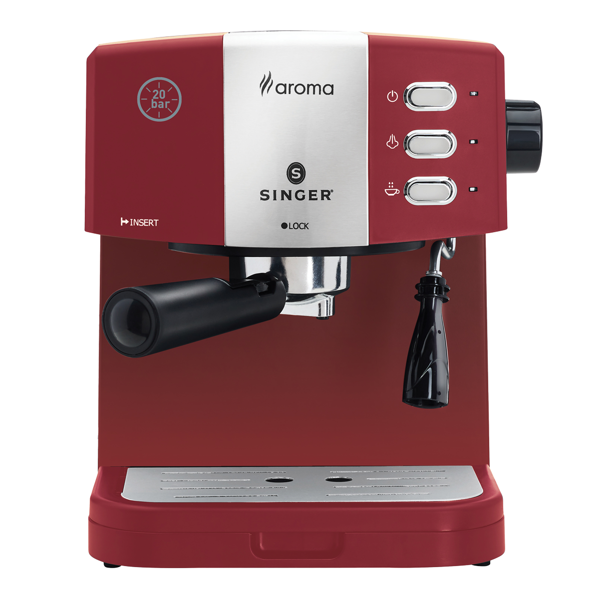 SINGER ES-851R Aroma Μηχανή Espresso Κόκκινο