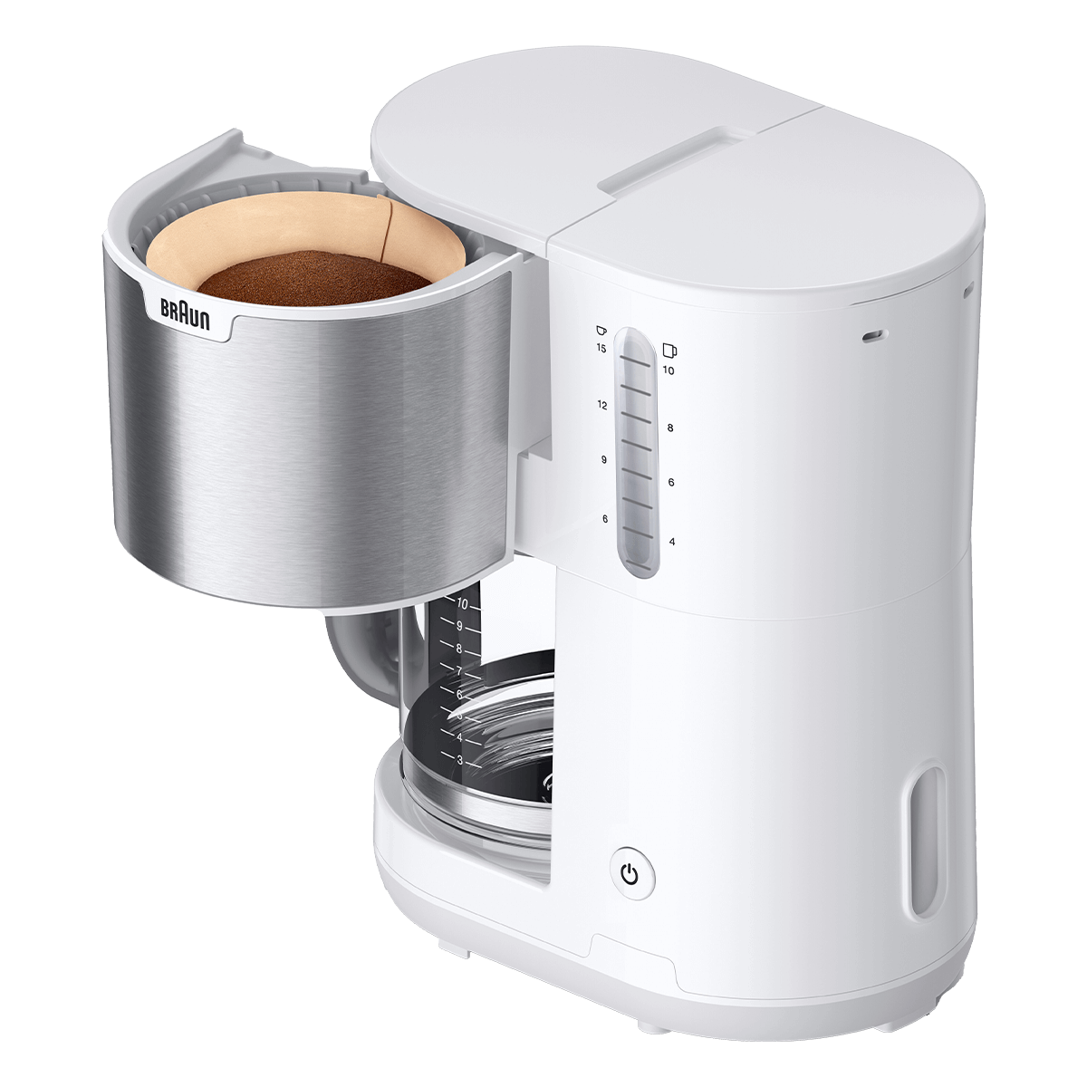 BRAUN KF1500WH PureShine Καφετιέρα Φίλτρου 1000W Ασημί - 4