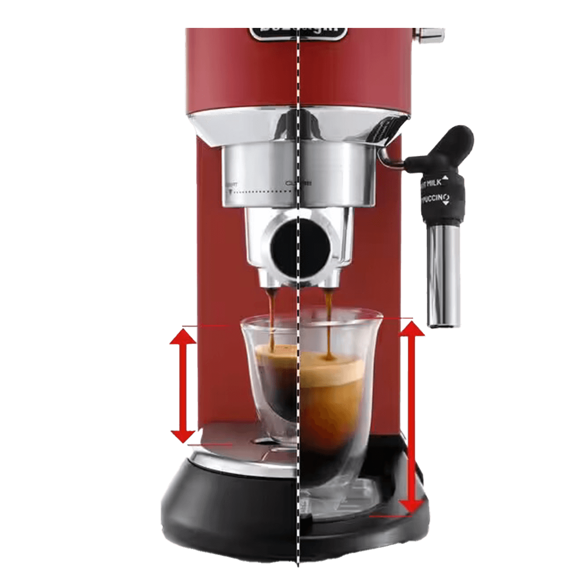 DELONGHI EC685.R Dedica Style Μηχανή Espresso 1300W Κόκκινο - 4