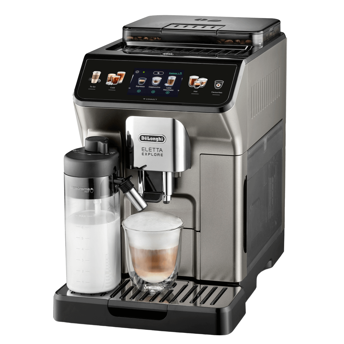 DELONGHI ECAM450.86.T Eletta Explore Αυτόματη Μηχανή Espresso 1450W Ασημί - 2