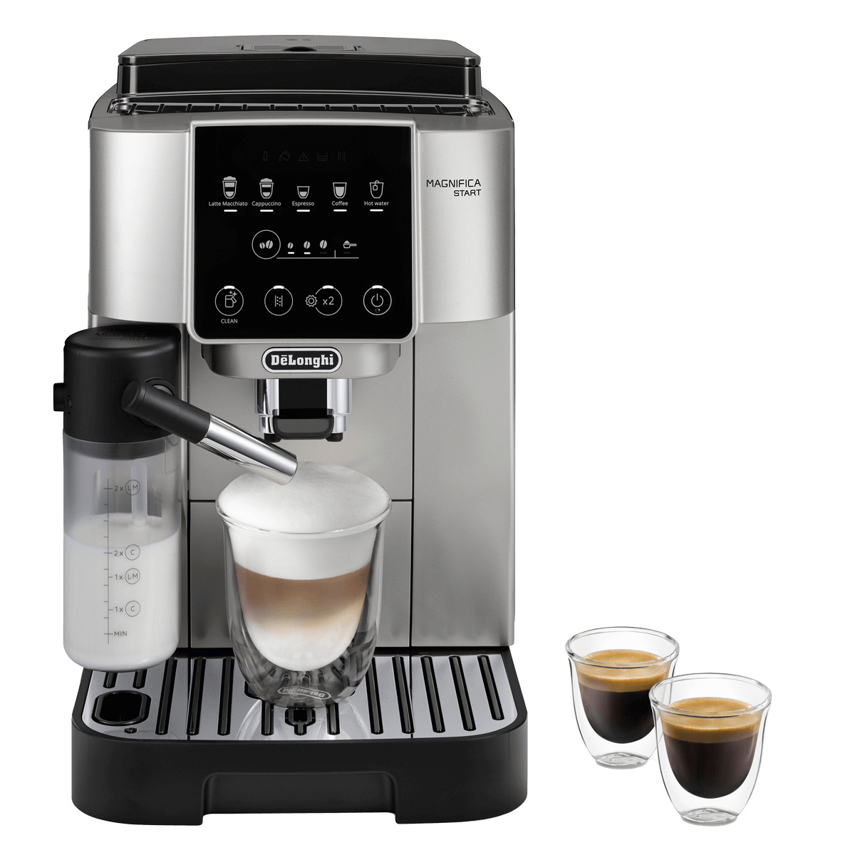 DELONGHI ECAM220.80.SB Magnifica Start Αυτόματη Μηχανή Espresso 1450W Ασημί