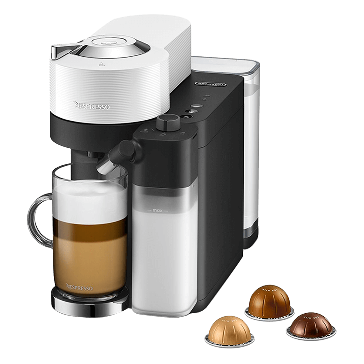 DELONGHI ENV300.W Μηχανή Καφέ Nespresso Vertuo Lattissima White