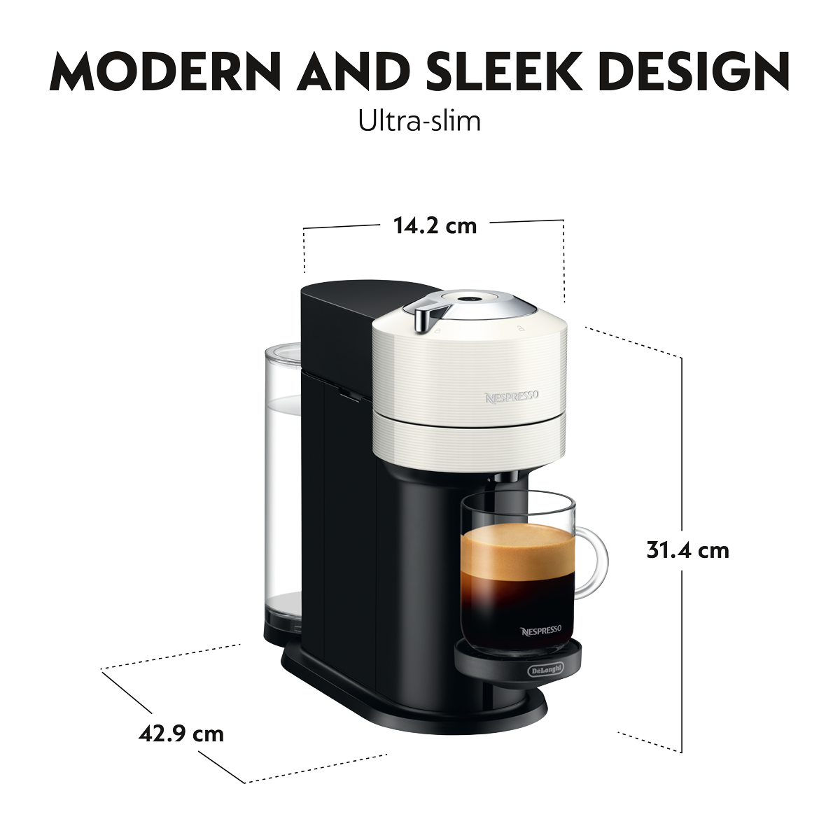 DELONGHI ENV120.W Μηχανή Καφέ Nespresso Vertuo Next White - 6