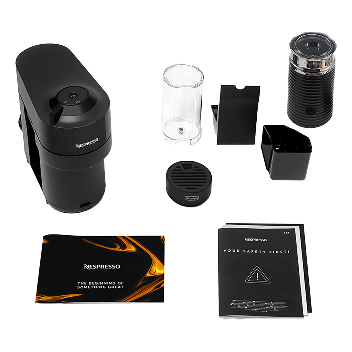 DELONGHI ENV90.BAE Μηχανή Καφέ Nespresso Vertuo Pop & Aeroccino Liquorice Black - 5