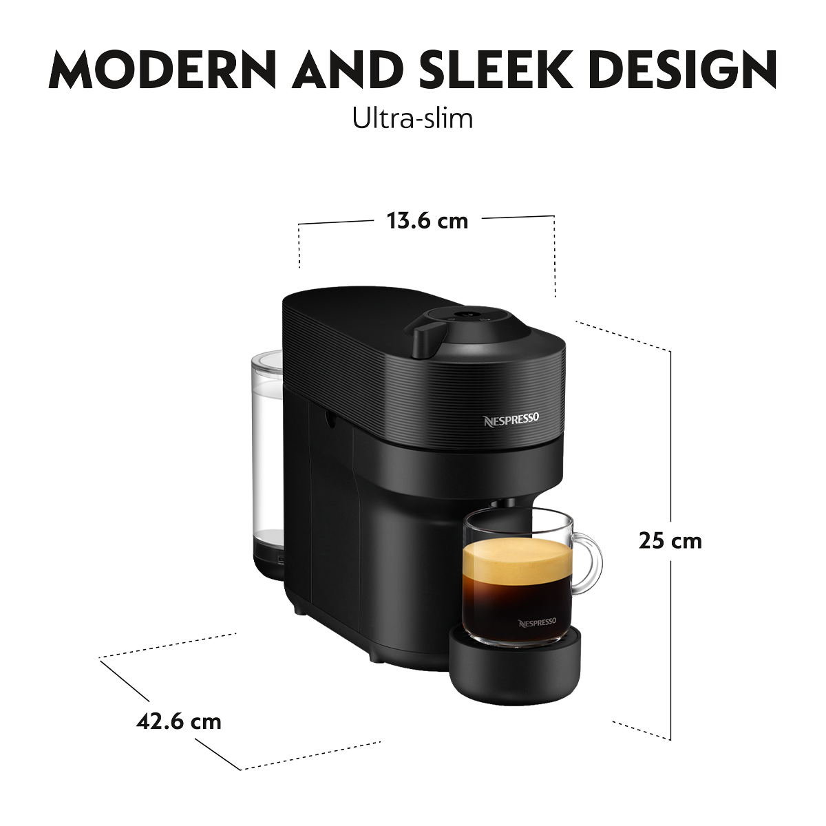 DELONGHI ENV90.BAE Μηχανή Καφέ Nespresso Vertuo Pop & Aeroccino Liquorice Black - 6