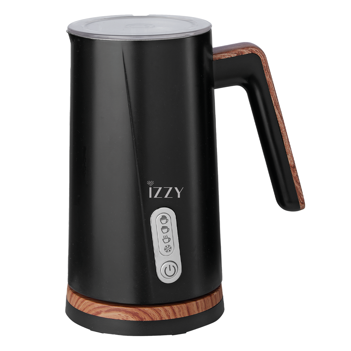 IZZY IZ-6201 Wooden Συσκευή για Αφρόγαλα 300ml Μαύρο