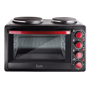 IZZY KH3T Φουρνάκι-Κουζινάκι 28Lt Μαύρο/Κόκκινο