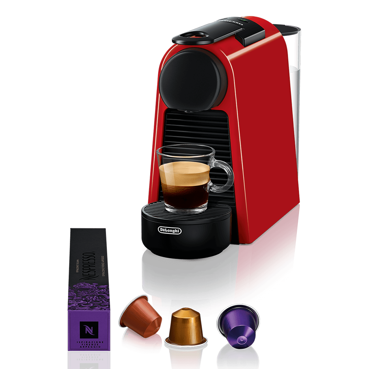 DELONGHI EN85.R Μηχανή Καφέ Nespresso Original Essenza Mini Ruby Red