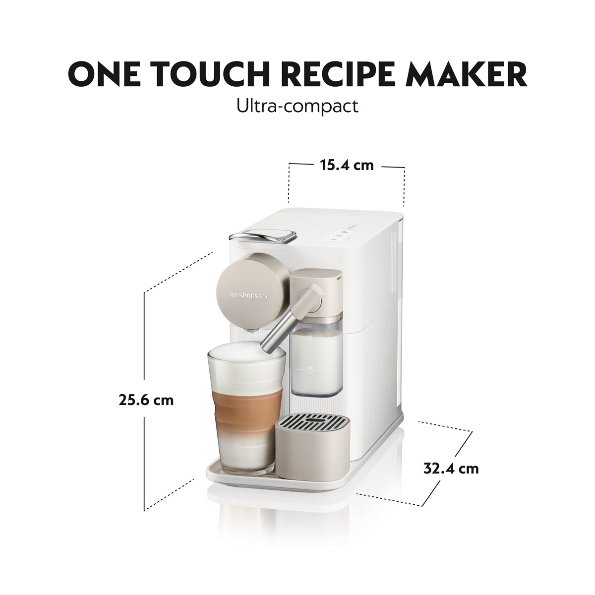 DELONGHI EN510.W Μηχανή Καφέ Nespresso Original Lattissima One Porcelain White - 6