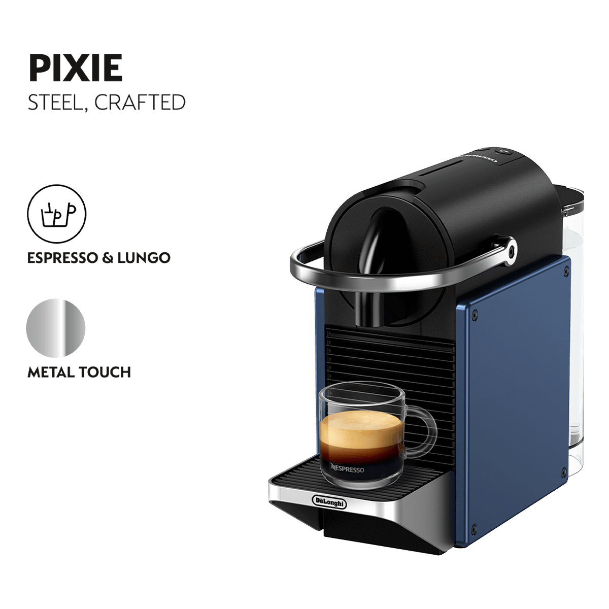 DELONGHI EN127.BL Μηχανή Καφέ Nespresso Original Pixie Blue - 7