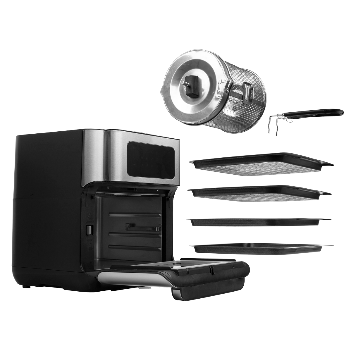 SINGER AF-4640 Vita Cook Φριτέζα Αέρος 10Lt Ασημί - 2