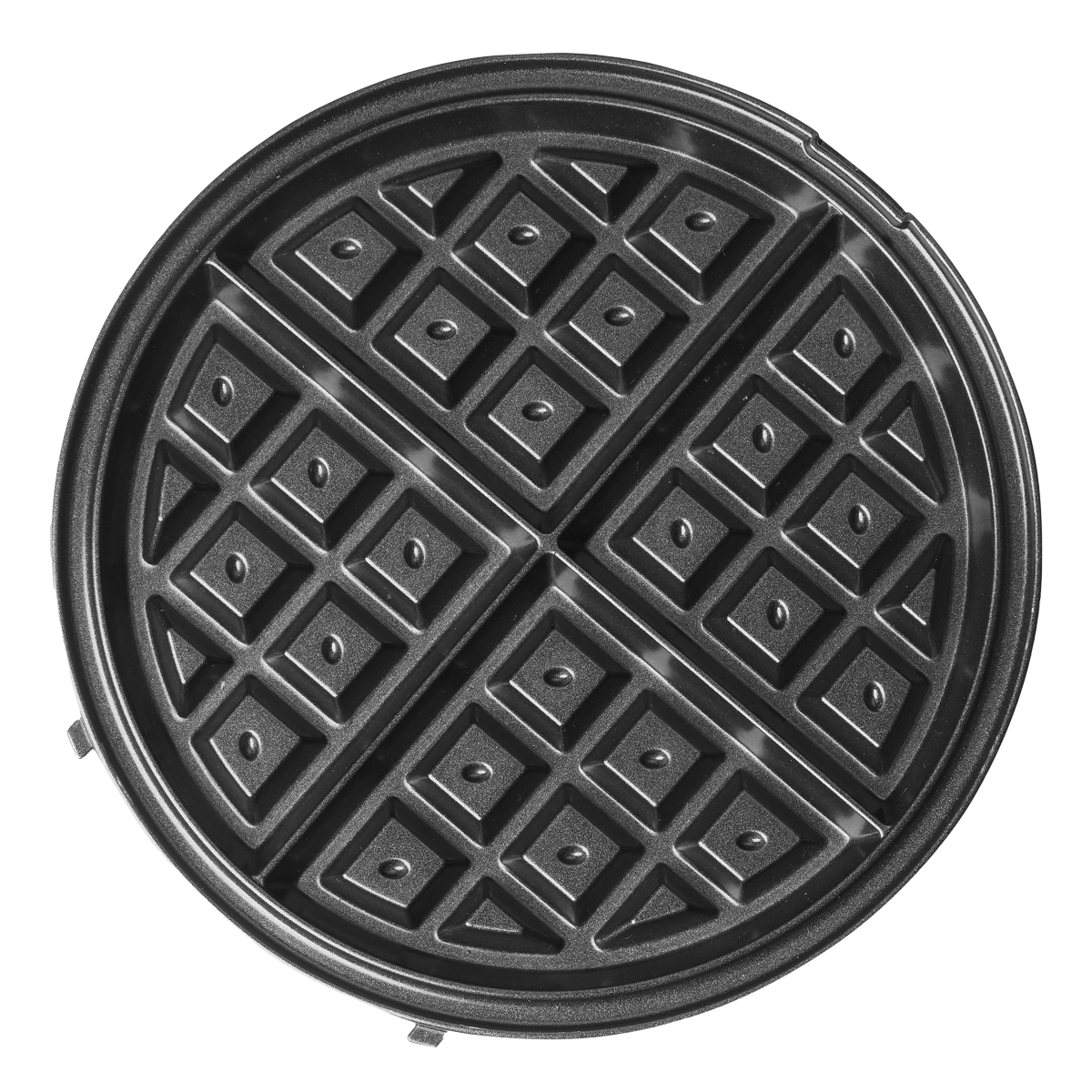 IZZY IZ-2003 Waffle Βαφλιέρα με Αποσπώμενες Πλάκες Μαύρο - 3