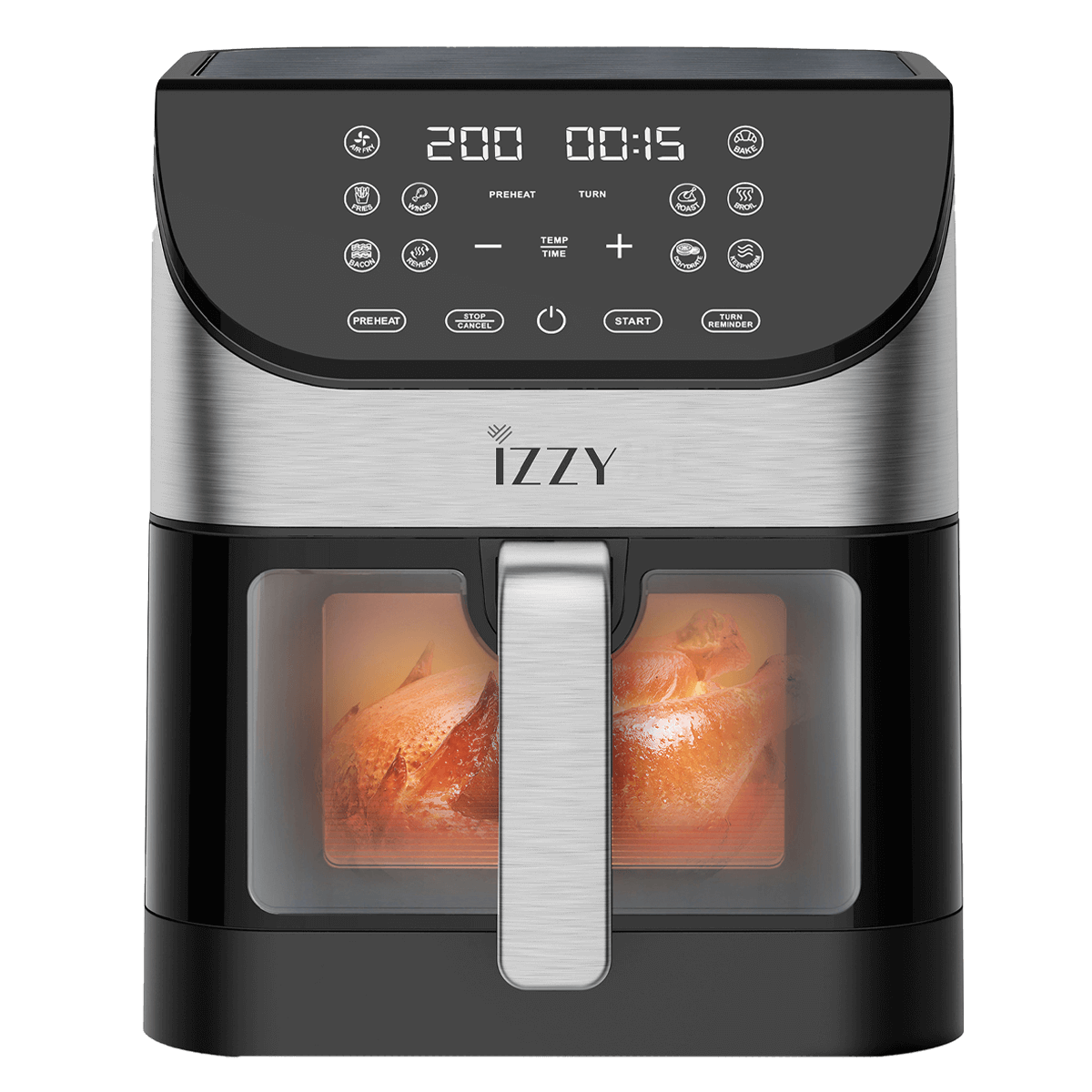 IZZY IZ-8217 Digital Φριτέζα Αέρος 6Lt Μαύρο - 2