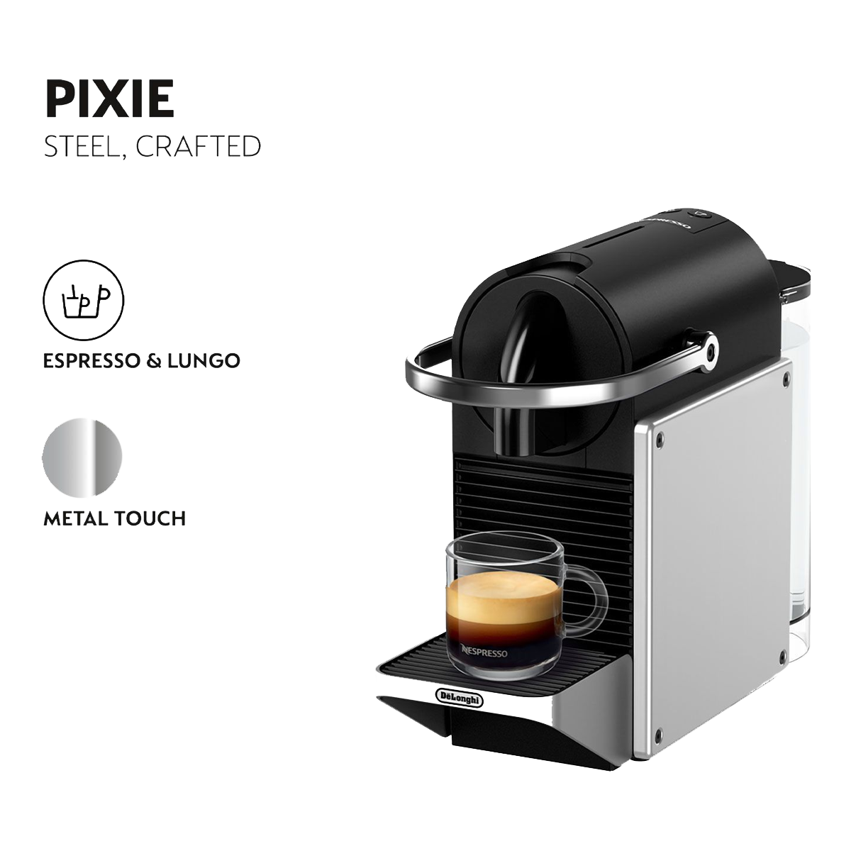 DELONGHI EN127.S Μηχανή Καφέ Nespresso Original Pixie Silver - 7