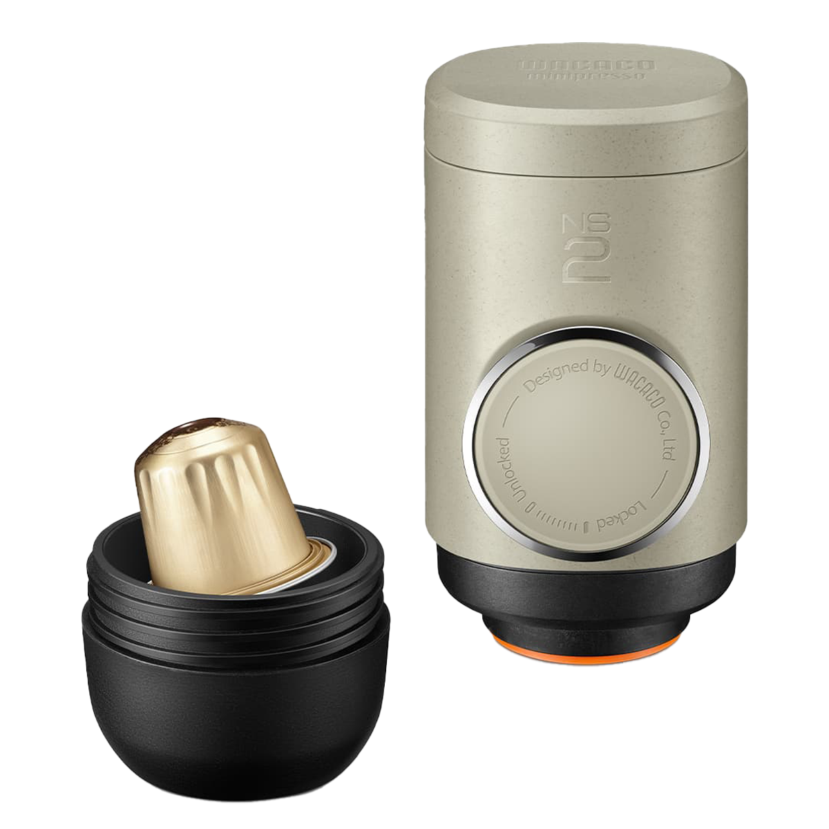 WACACO Minipresso NS2 Φορητή Μηχανή Espresso Χειρός Μπεζ - 3
