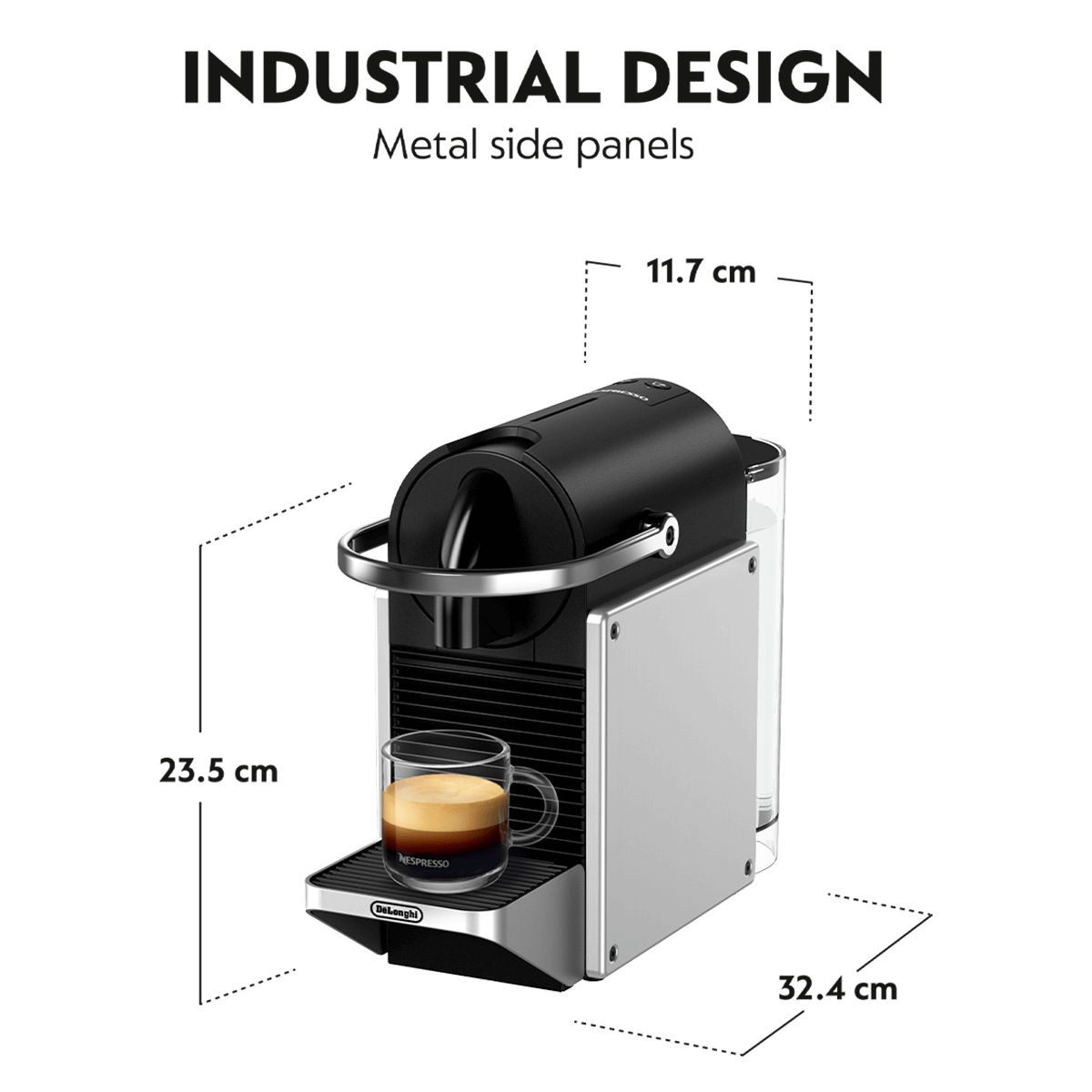 DELONGHI EN127.SAE Μηχανή Καφέ Nespresso Original Pixie & Aeroccino 3 Silver - 6