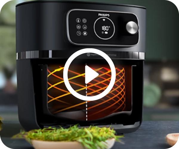 PHILIPS HD9876/90 Combi XXL Connected air fryer 8.3Lt video