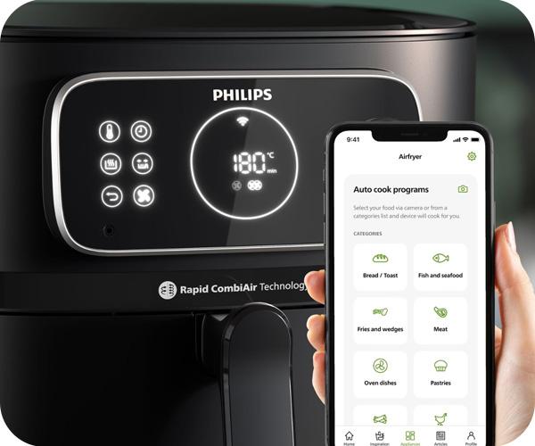 PHILIPS HD9876/90 Combi XXL Connected air fryer 8.3Lt app