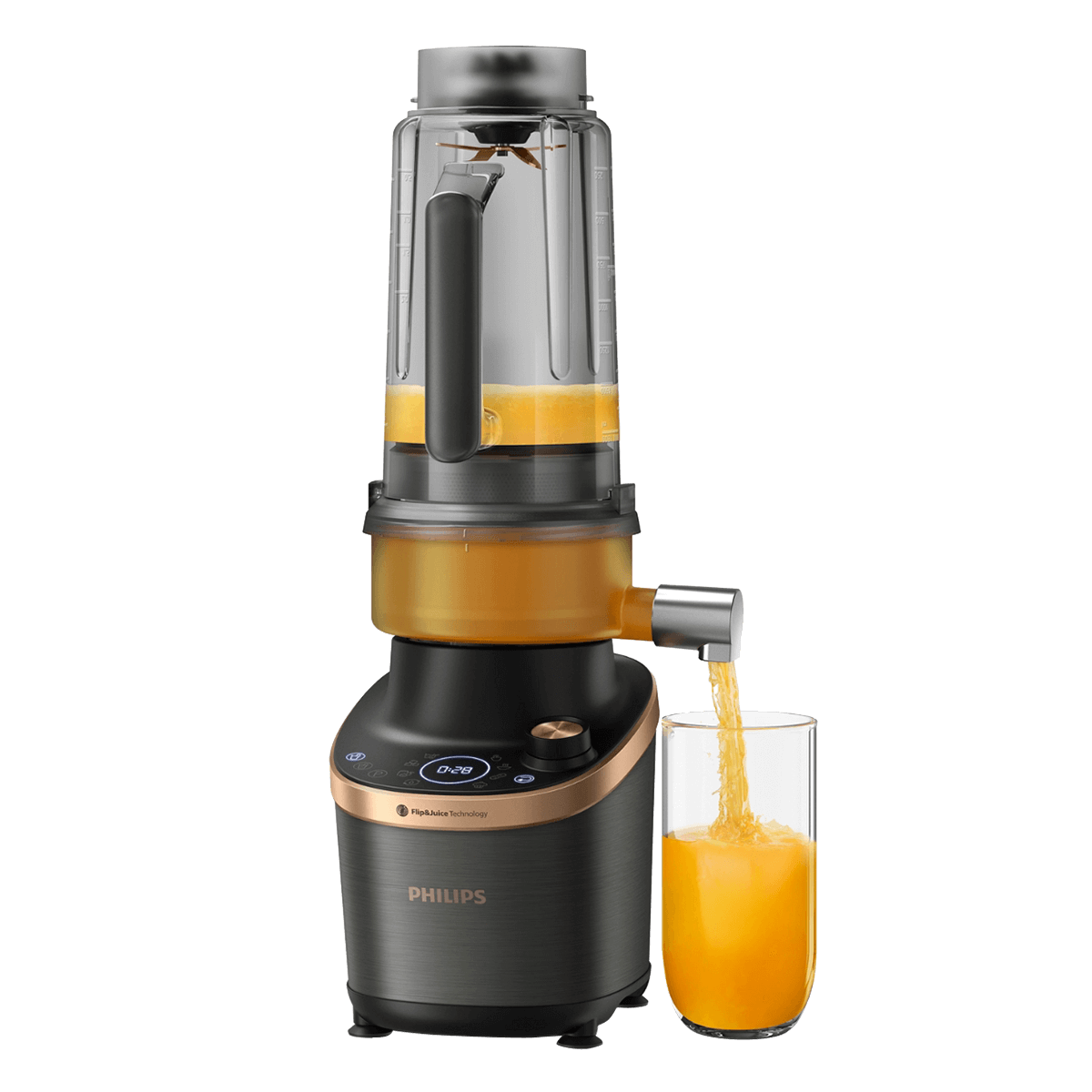 PHILIPS HR3770/10 Flip&Juice Μπλέντερ 1500W Μαύρο - 2