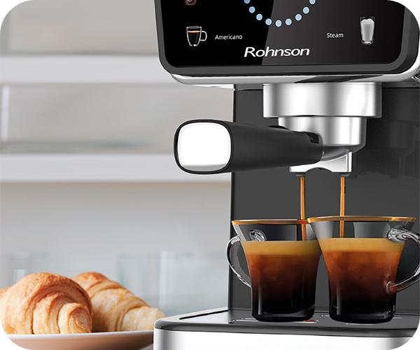 ROHNSON R-98015 Hot & Cold Μηχανή Espresso 20bar