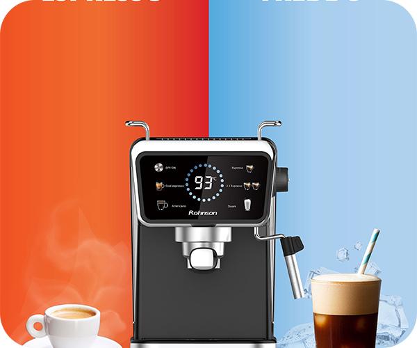 ROHNSON R-98015 Hot & Cold Μηχανή Espresso on off