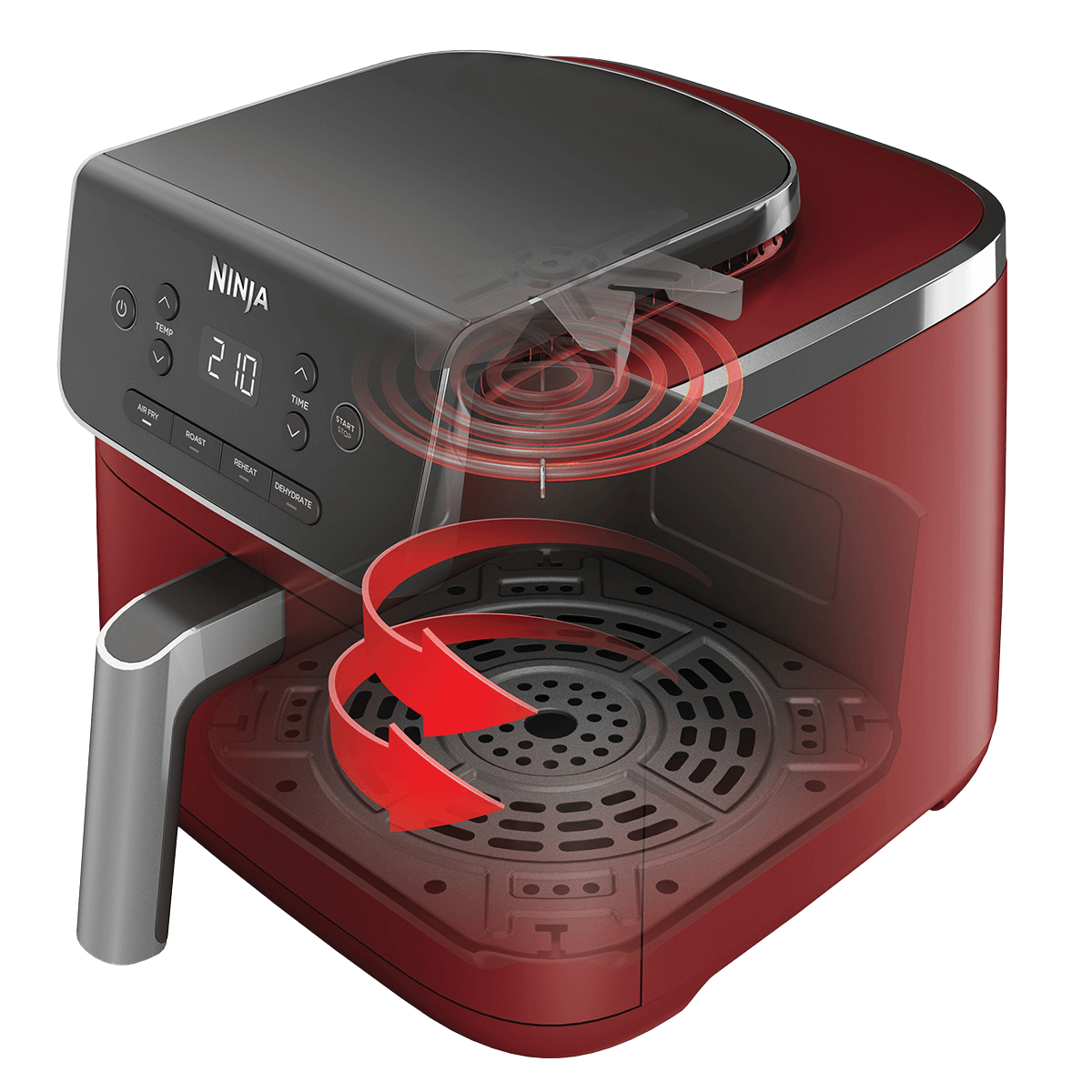 NINJA AF140EUCM Max Pro Φριτέζα Αέρος 4.7Lt Κόκκινο - 3
