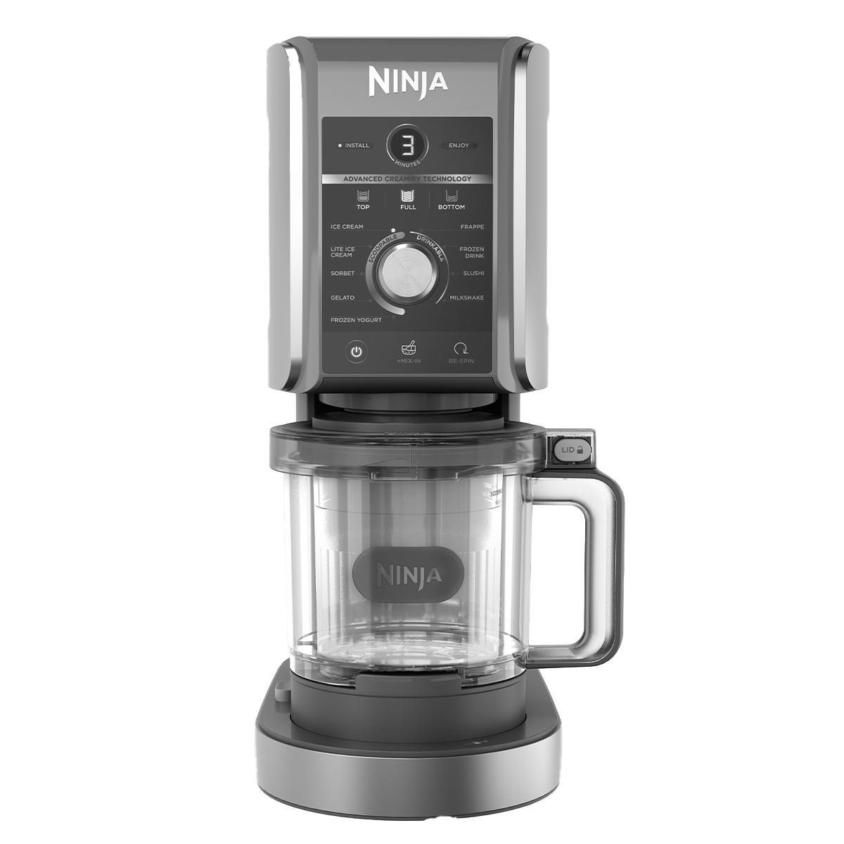 NINJA NC501EU CREAMi Deluxe Παγωτομηχανή 800W Γκρι - 2