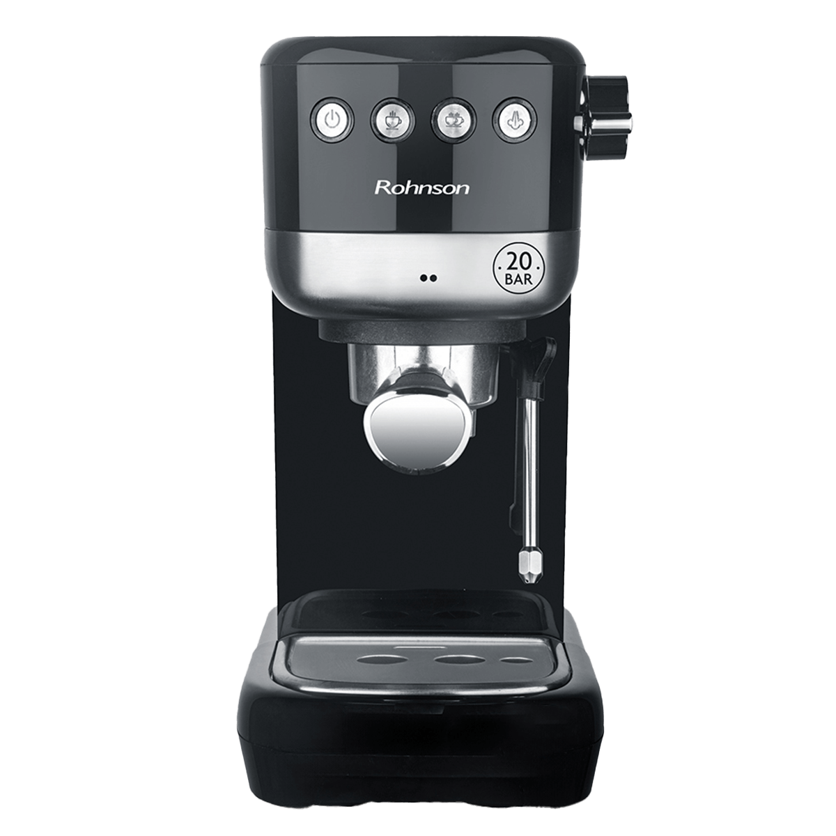 ROHNSON R-98014 Χειροκίνητη Μηχανή Καφέ Espresso Μαύρο