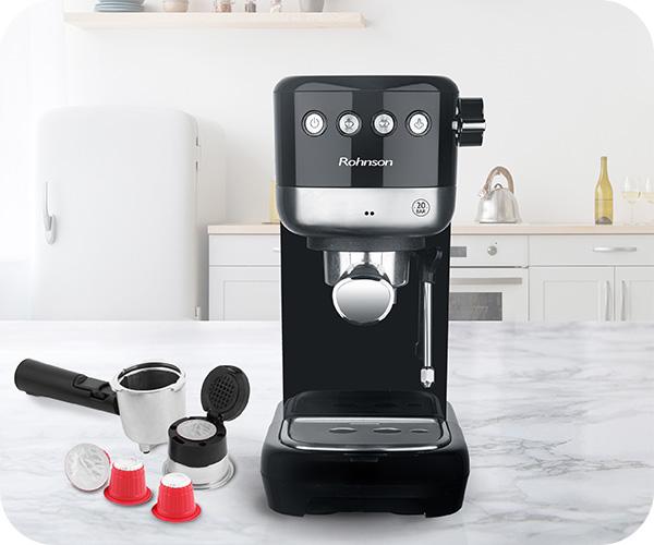 ROHNSON R-98014 Χειροκίνητη Μηχανή Καφέ Nespresso double