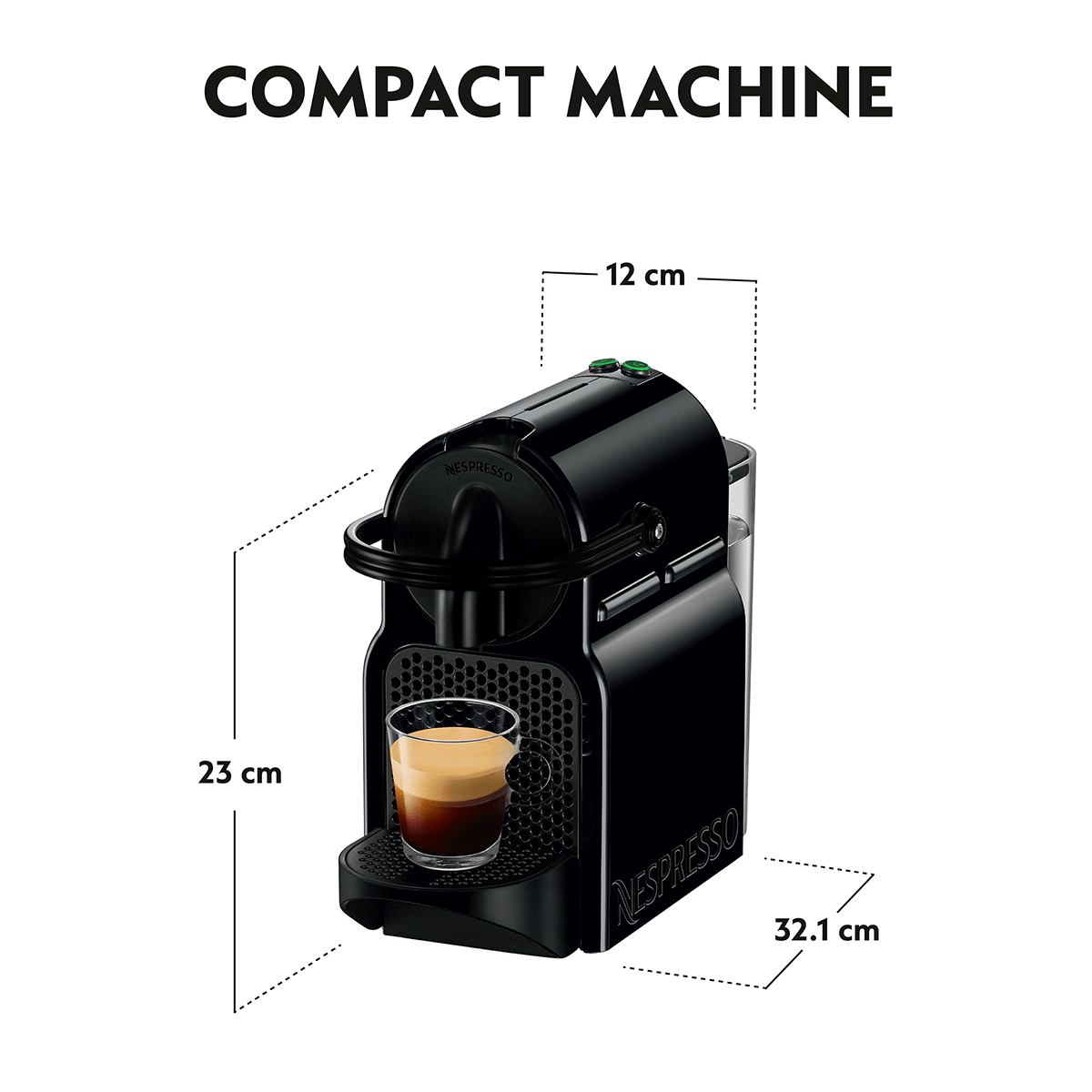DELONGHI EN80.B Μηχανή Καφέ Nespresso Original Inissia Black - 6